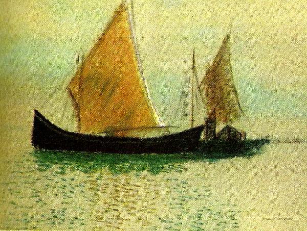 Odilon Redon segelbatar i venedig